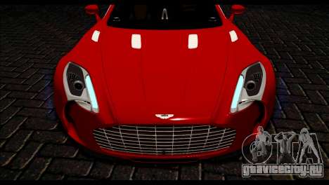 Aston Martin One-77 Black Beige для GTA San Andreas
