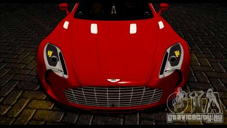 Aston Martin One-77 Black Beige для GTA San Andreas