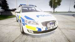 Volvo V70 2014 Swedish Police [ELS] Marked для GTA 4