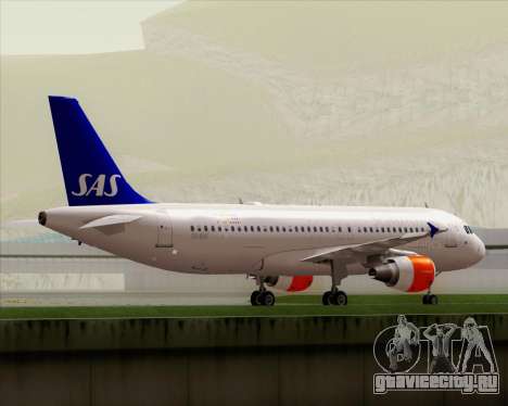 Airbus A320-200 Scandinavian Airlines - SAS для GTA San Andreas