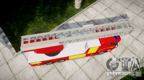 Scania R580 Paris Fireladder [ELS] для GTA 4