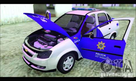 Chevrolet Corsa Classic Policia de Santa Fe для GTA San Andreas