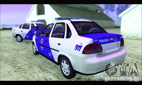 Chevrolet Corsa Classic Policia de Santa Fe для GTA San Andreas