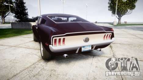 Ford Mustang GT Fastback 1968 для GTA 4