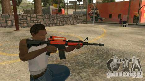 Orange M4A1 для GTA San Andreas