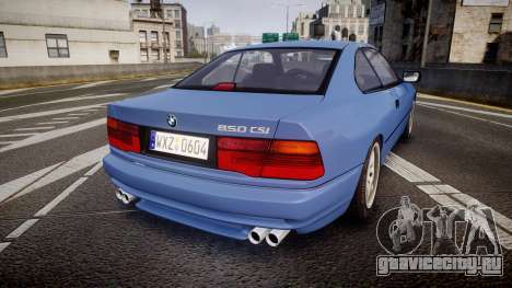 BMW E31 850CSi 1995 [EPM] для GTA 4