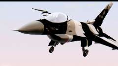 F-16 Aggressor Squadron Alaska Black Camo для GTA San Andreas
