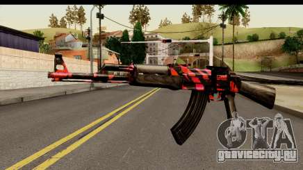 Red Tiger AK47 для GTA San Andreas