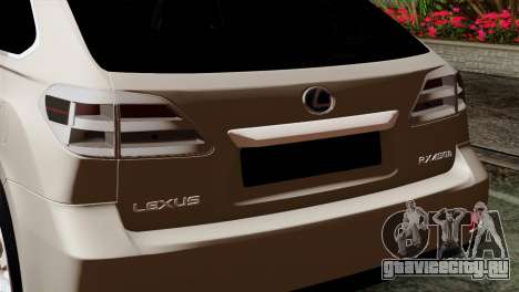 Lexus RX450H v2 для GTA San Andreas