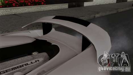 Gemballa Mirage GT v1 Windows Down для GTA San Andreas