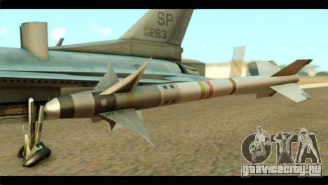 Lockheed Martin F-16C Fighting Falcon Warwolf для GTA San Andreas
