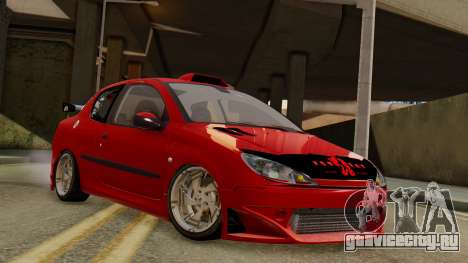 Peugeot 206 SD Coupe Tuning для GTA San Andreas