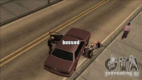 GTA V Wasted and Busted Sound [CLEO] для GTA San Andreas