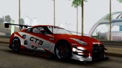 Nissan GT-R (R35) GT3 2012 PJ3 для GTA San Andreas