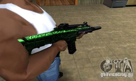 Full Green M4 для GTA San Andreas