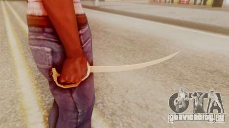 Red Dead Redemption Katana Crome Sword для GTA San Andreas
