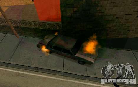 Burning car mod from GTA 4 для GTA San Andreas