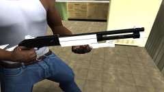White with Black Shotgun для GTA San Andreas