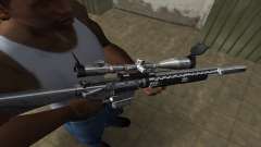 Full Silver Sniper Rifle для GTA San Andreas