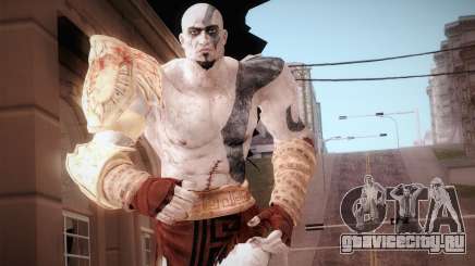 God Of War 3 Kratos Blue для GTA San Andreas