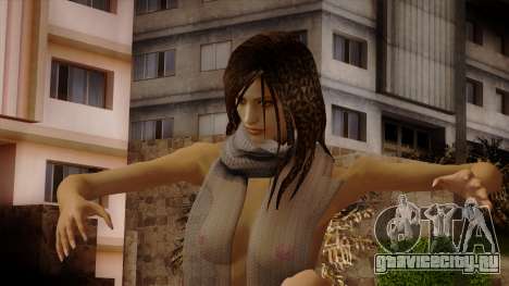 Claire with Transparent Scarf v2 для GTA San Andreas