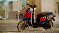 Honda Scoopy New Red and Blue для GTA San Andreas