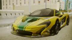 McLaren P1 GTR 2015 Yellow-Green Livery для GTA San Andreas