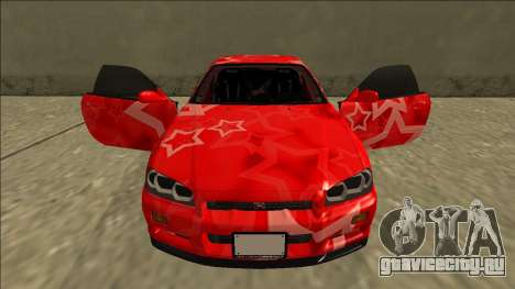 Nissan Skyline R34 Drift Red Star для GTA San Andreas