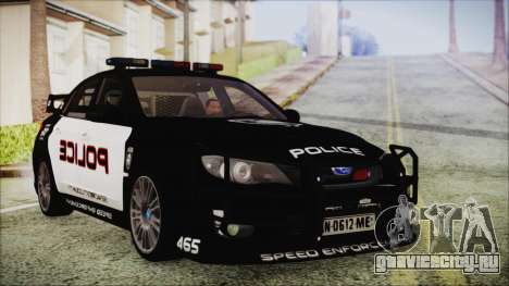 Subaru Impreza Police для GTA San Andreas