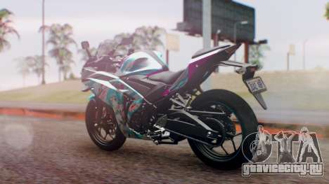 Yamaha R25 2015 EV Mirai Miku Racing 2013 для GTA San Andreas