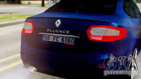 Renault Fluence King для GTA San Andreas