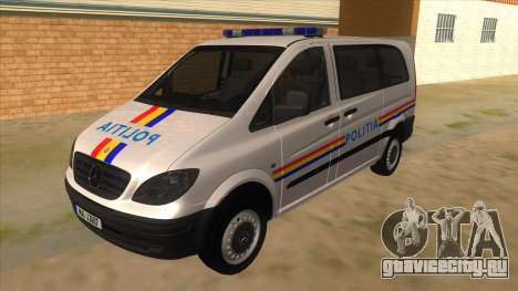 Mercedes Benz Vito Romania Police для GTA San Andreas