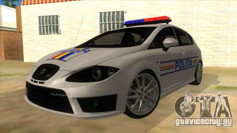 Seat Leon Cupra Romania Police для GTA San Andreas