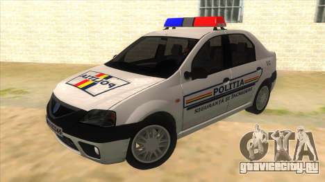 Dacia Logan Romania Police для GTA San Andreas