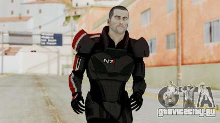 Mass Effect 2 Shepard Default N7 Armor No Helmet для GTA San Andreas