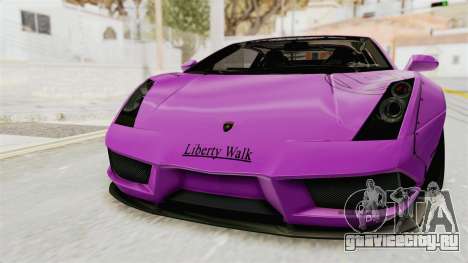 Lamborghini Gallardo 2015 Liberty Walk LB для GTA San Andreas