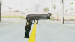 Tariq Iraqi Pistol Back v1 Silver Long Ammo для GTA San Andreas