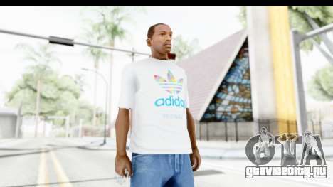 Adidas White T-Shirt для GTA San Andreas