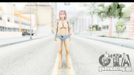 Honoko in Shorts Transparent Shredded Top для GTA San Andreas