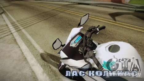 Honda CBR150R 2016 White Row для GTA San Andreas