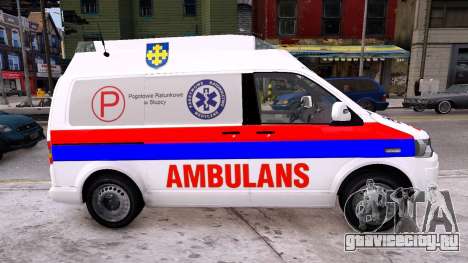 Volkswagen T5 Polish Ambulance для GTA 4