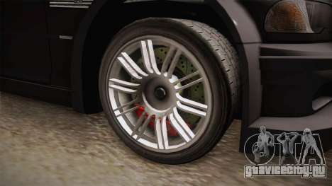 NFS: MW - BMW M3 GTR (E46) Hidden Vinyl Version для GTA San Andreas