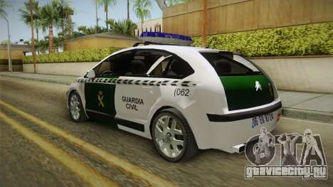 Citroen C4 Guardia Civil для GTA San Andreas