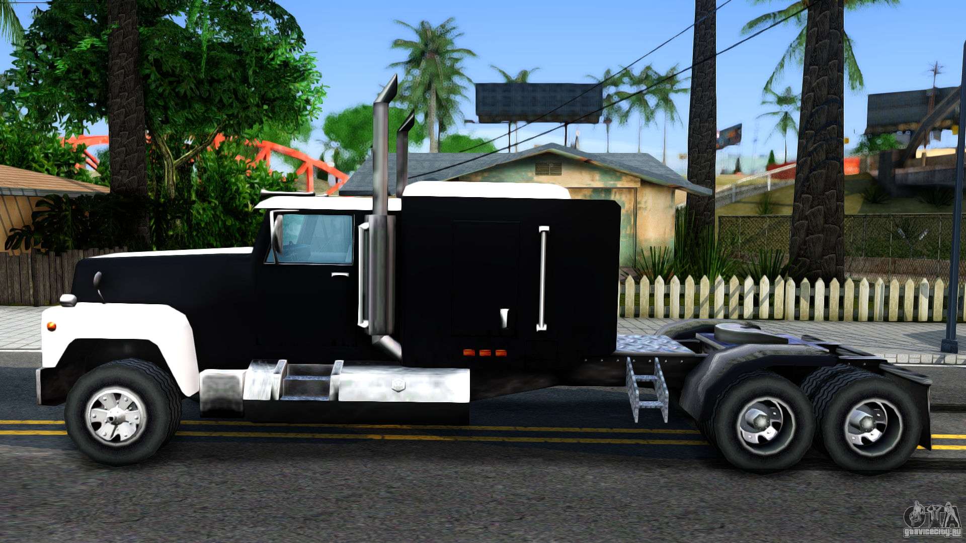Мод на стандартный грузовик - Realistic Tanker для GTA San Andreas. 