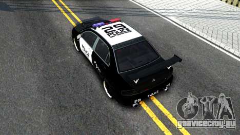 Mitsubishi Lancer Evolution IX Police для GTA San Andreas