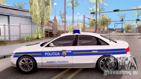 Audi S4 Croatian Police Car для GTA San Andreas