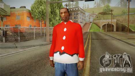 Красная куртка Санта Клауса для GTA San Andreas