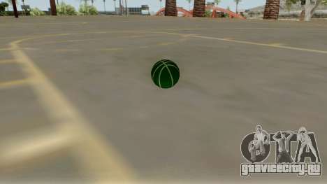 Green Basketball Ball by Vexillum для GTA San Andreas