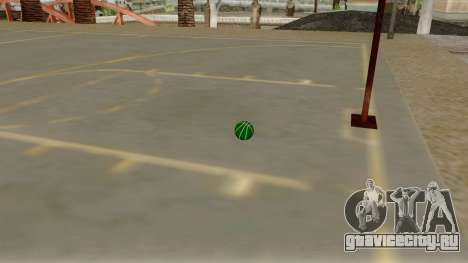 Green Basketball Ball by Vexillum для GTA San Andreas