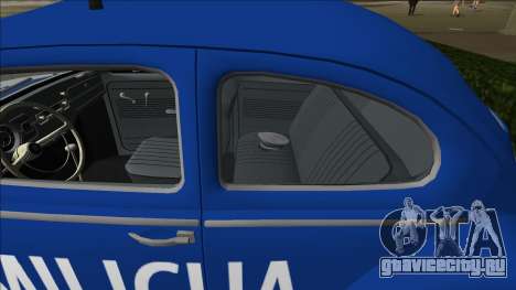Volkswagen Beetle SFR Yugoslav Milicija (police) для GTA Vice City